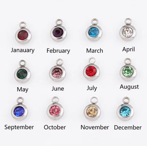 Personalized Engraved 2 Name Birthstone Ring