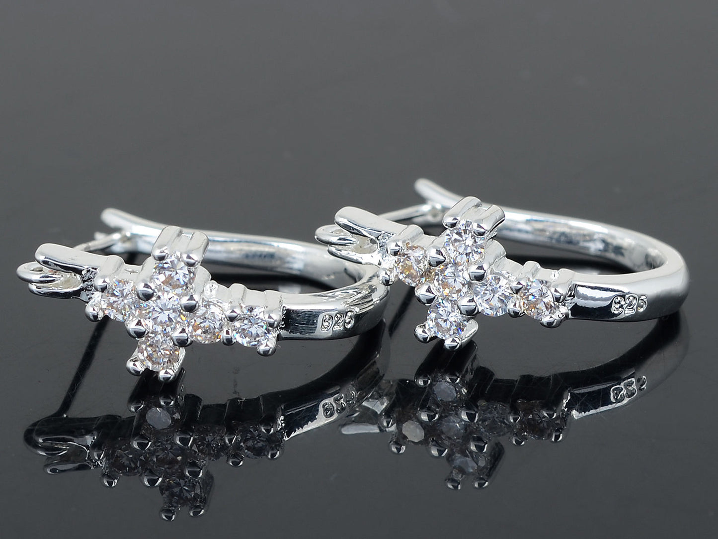 Sterling Silver Cross Earrings