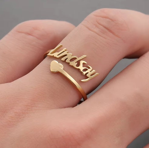 Custom Name Ring