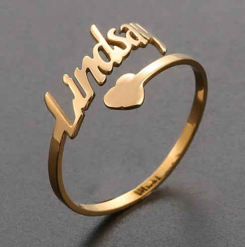 Custom Name Ring