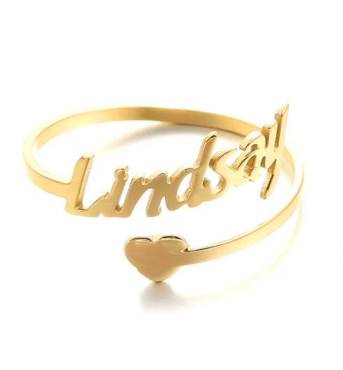 Custom Name Ring