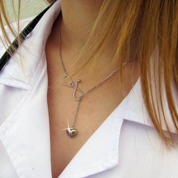 Stethoscope Lariat Necklace