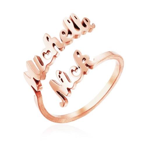 Custom Name Ring - 2 Names