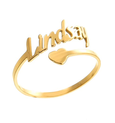 Custom Name Ring